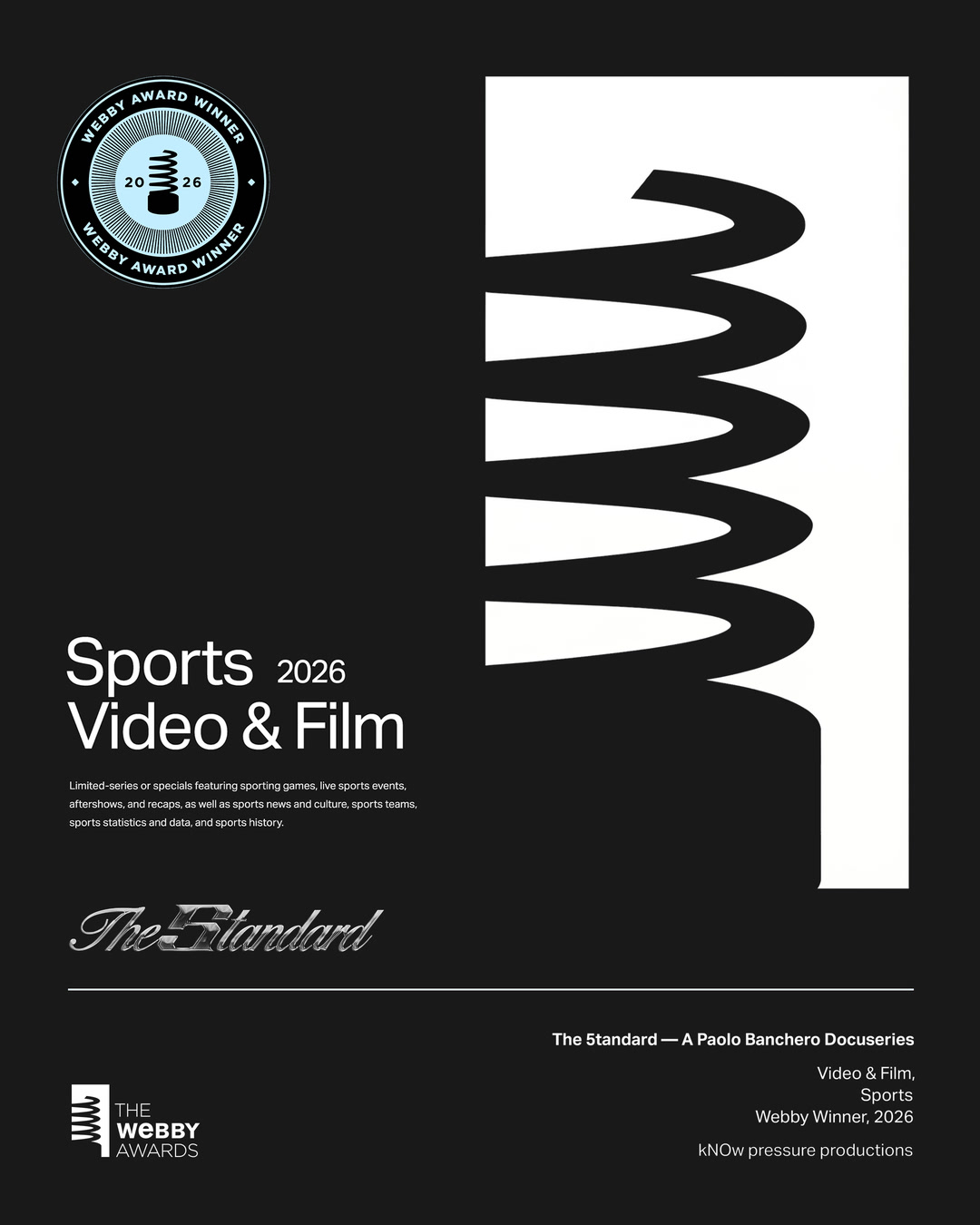 Webby Award Winner 2026 — Sports, Video & Film: The 5tandard, a Paolo Banchero Docuseries
